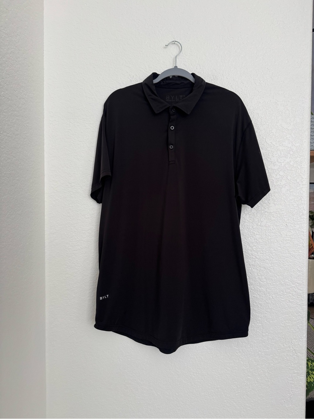 Men’s BYLT Basic Black Performance Polo